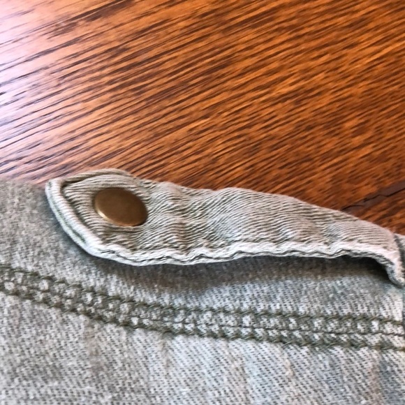 Lucky Brand Olive Green Denim Utility Jacket XS - Picture 7 of 8